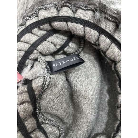 Parkhurst Gray Faux Fur Bucket Hat Winter‎ Cloche Made in Canada RN 89898 main image 8